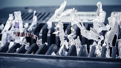 shredded documents