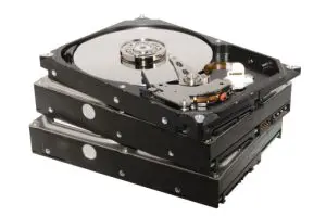 hard drives ready for hard drive destruction