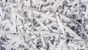 shredded paper