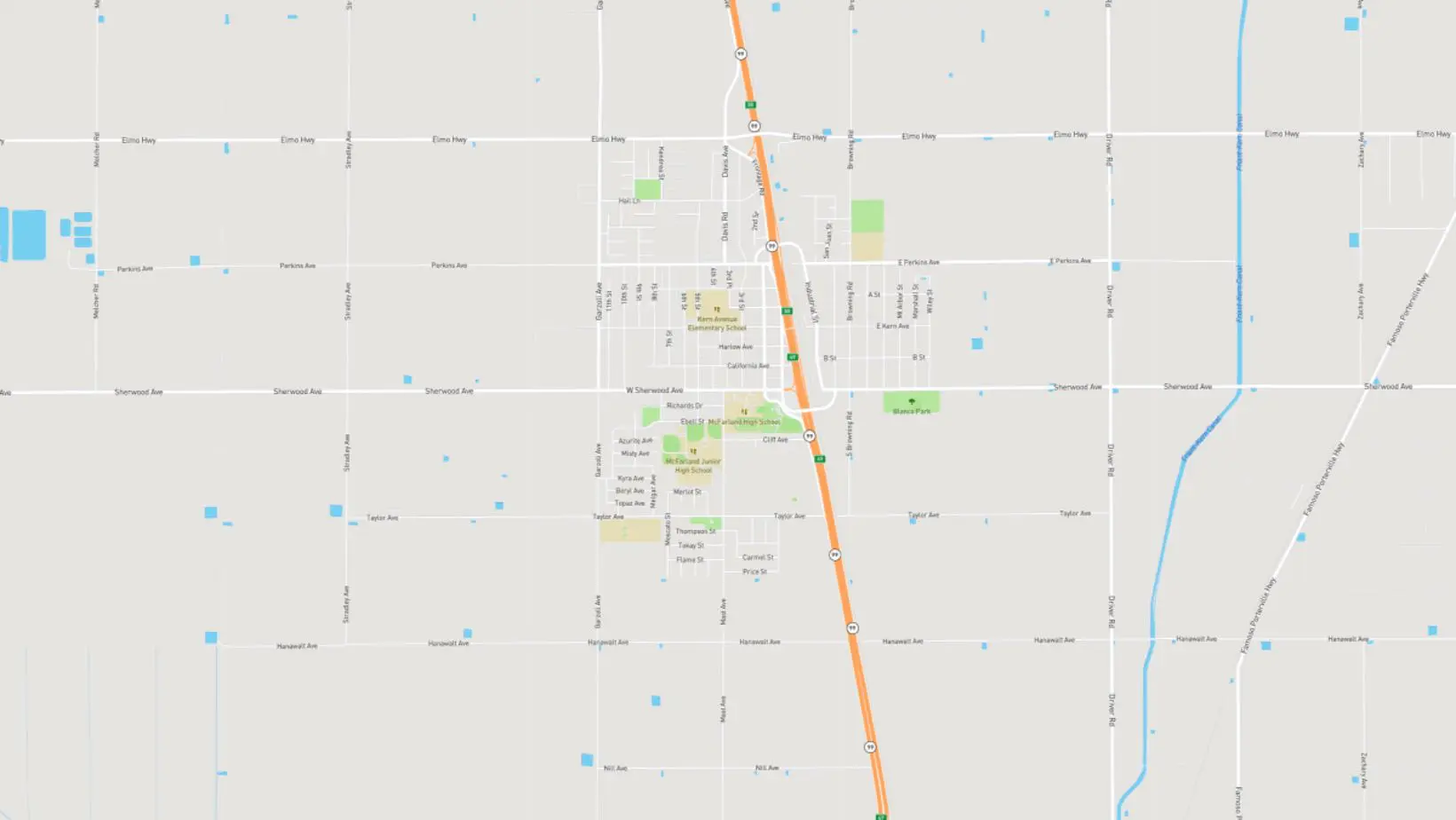 Map of McFarland