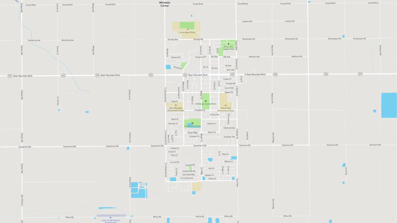 Map of Arvin
