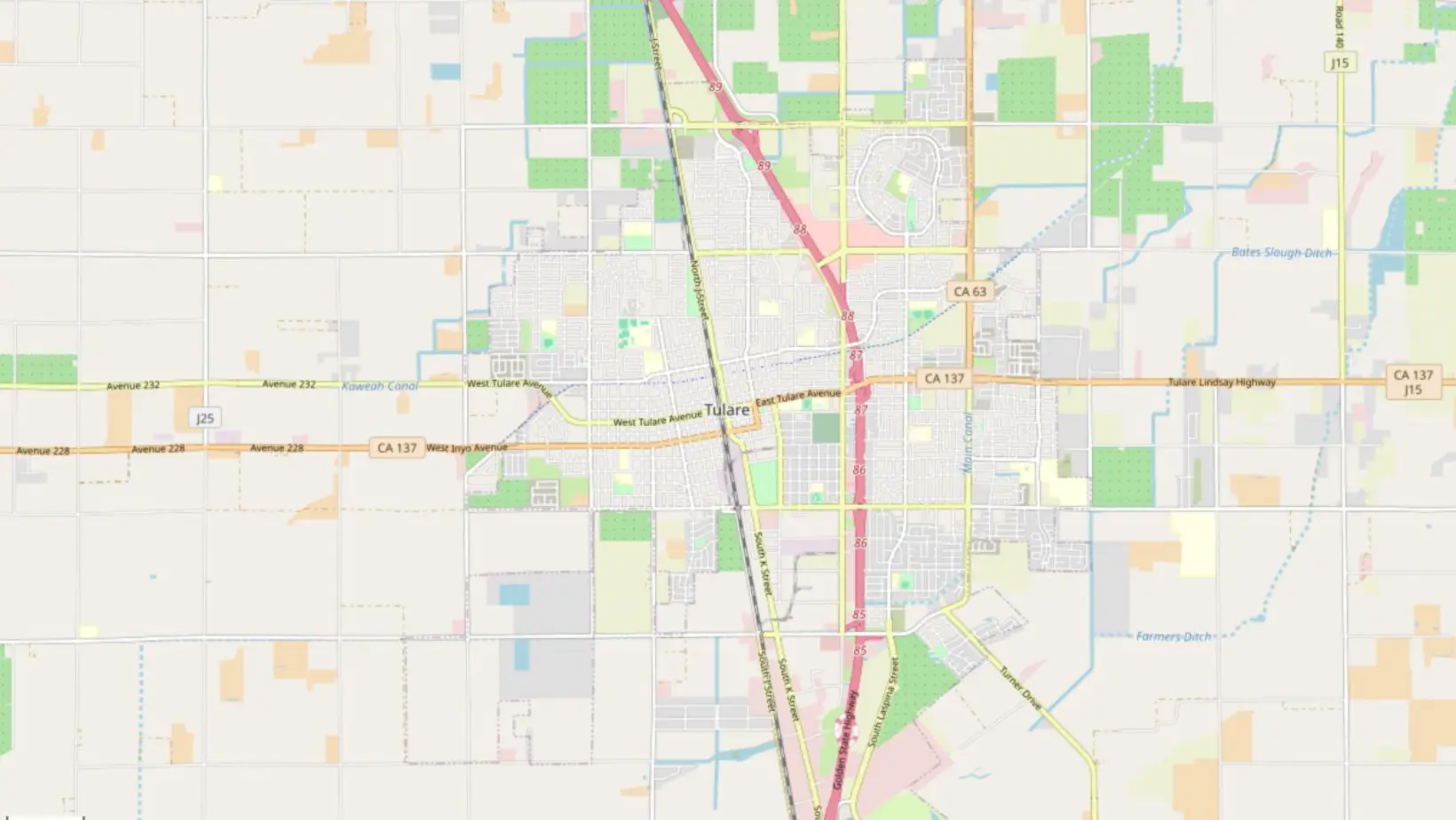 ADS Service Area Tulare, California
